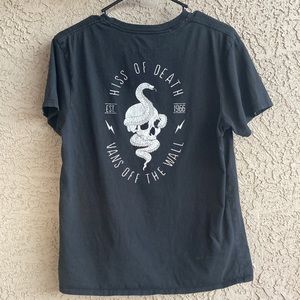 Vans Men’s size small hiss of death, vans off the wall Black T-shirt